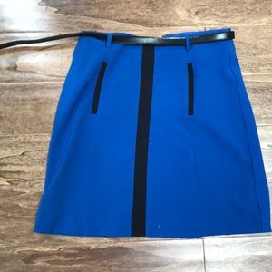 Blue business casual skirt
